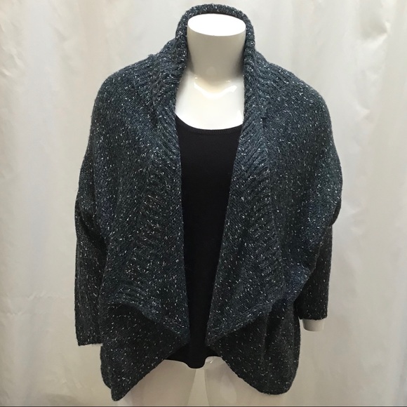 🆕NEW! Metallic Cocoon 2-Way Open Cardigan Sweater - Picture 4 of 16